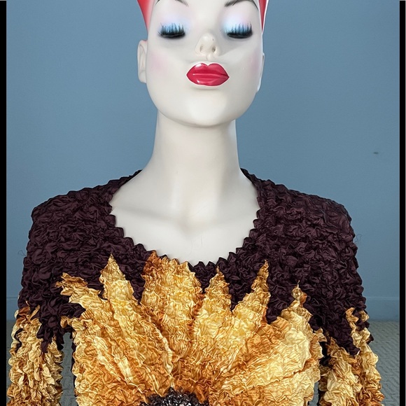 SUNFLOWER Floral STRETCH Fit TOP One-Size - Picture 4 of 9